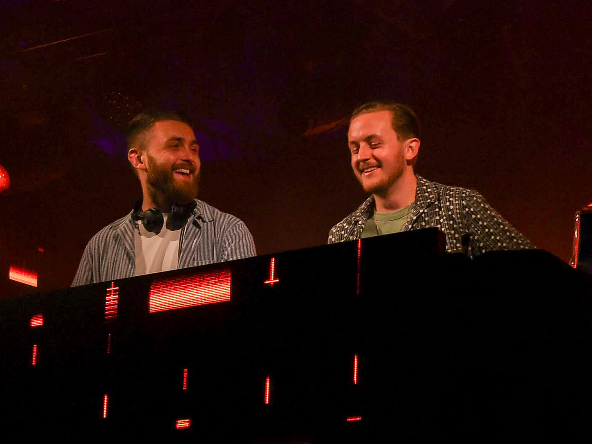 Disclosure DJing at a Spotify event