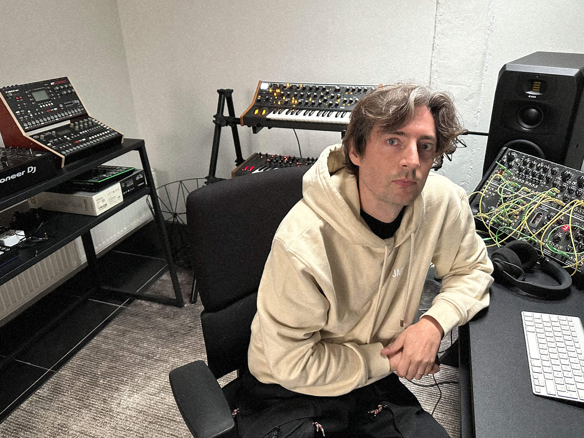 Farrago in his studio in Belgium